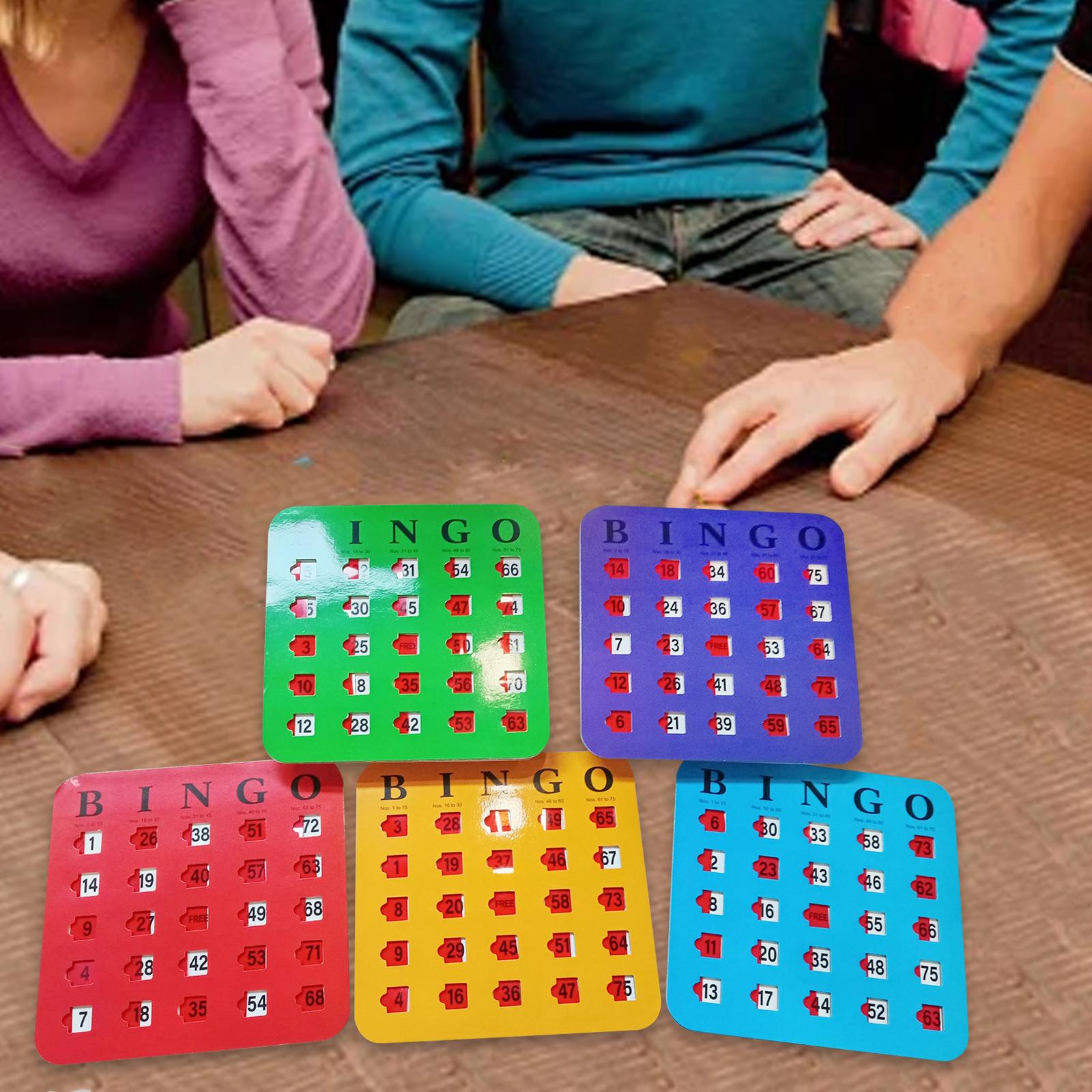 Party Games For Large Groups - 5 Pezzi Grande Stampa Bingo Cartone