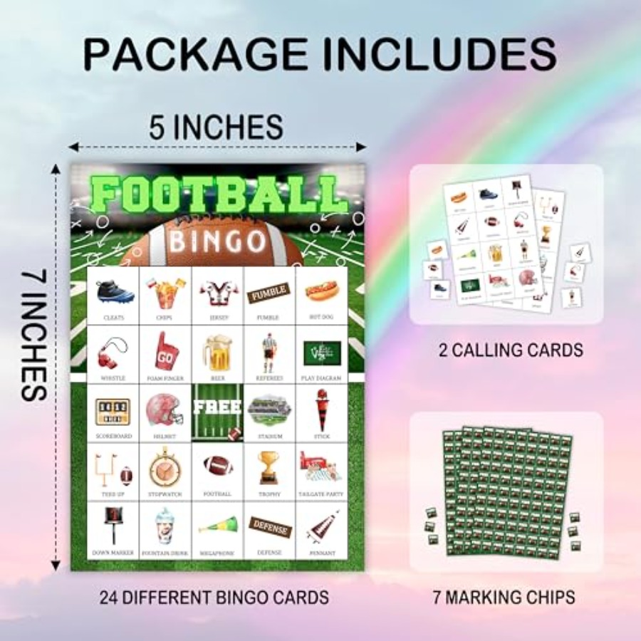 Gioco di Bingo a Tema Calcio,  - Party Games For Large Groups recensione e prezzo